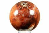 Colorful Carnelian Agate Sphere - Madagascar #361629-1